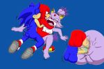  anthro balls blaze_the_cat blush bodily_fluids double_penetration double_vaginal erection female frottage genital_fluids group group_sex hi_res knuckles_the_echidna lying male male/female nipples nude on_back penetration penis pussy sex simple_background sonic_(series) sonic_the_hedgehog spread_legs spreading threesome tinydevilhorns vaginal vaginal_penetration vein veiny_penis 