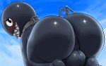  all_fours anthro anthrofied anus backsack balls barefoot big_butt biped bubble_butt butt butt_focus chain chain_chomp clade collar embarrassed feet hi_res male mario_bros nintendo nude rear_view sharp_teeth soles solo teeth video_games 