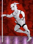  2019 absurd_res anthro asriel_dreemurr_(god_form) boss_monster bovid butt caprine erection fur generaldegeneracy hi_res horn humanoid_penis long_ears male mammal muscular muscular_male nude partially_retracted_foreskin penis simple_background uncut undertale video_games white_body white_fur 