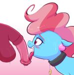  &lt;3 &lt;3_eyes animal_genitalia animal_penis balls blush bodily_fluids collar equid equine equine_penis female flaccid friendship_is_magic hattsy hi_res licking male male/female mammal mature_female mrs._cake_(mlp) my_little_pony oral penile penis penis_lick petplay roleplay saliva sex submissive submissive_female tongue tongue_out 