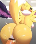  2019 absurd_res anthro anus arm_grab blush bodily_fluids breasts butt censored cum cum_in_pussy cum_inside digimon digimon_(species) female from_behind_position genital_fluids hi_res looking_at_viewer male male/female male_penetrating nipples nude open_mouth penetration penis pussy renamon sex umisag85rabb99 