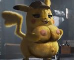  belly big_belly big_breasts breasts cursed_image detective_pikachu edit eyelashes female nintendo pikachu pok&eacute;mon pok&eacute;mon_(species) pregnant unknown_artist video_games what_has_science_done where_is_your_god_now 