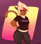  anthro anthrofied clothed clothing cracker_(artist) female fully_clothed hi_res infernape mammal midriff nintendo pok&eacute;mon pok&eacute;mon_(species) pok&eacute;morph primate solo standing video_games 