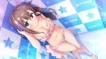  bikini blue_eyes blush breasts brown_hair cleavage game_cg navel onaji_class_no_idol-san shouna_mitsuishi sonora swimsuit yuuki_wako 