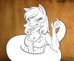  2013 anthro big_breasts breasts cleavage clothed clothing coiling domestic_cat felid feline felis hair hypnofur invalid_tag mammal sketch tentacles tight_clothing topwear traditional_media_(artwork) vest 