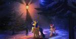  equid feral hi_res horn mammal margony my_little_pony night snow winged_unicorn wings 