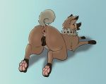  anatomically_correct anatomically_correct_pussy animal_genitalia animal_pussy anus brown_body brown_fur butt canid canine canine_pussy female feral fur hindpaw kaze~inu mammal nintendo open_mouth pawpads paws pok&eacute;mon pok&eacute;mon_(species) presenting pussy rockruff solo toes video_games 