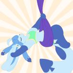  1:1 2019 absurd_res anthro dancing eeveelution flurry_(character) glaceon hi_res kubidraws nintendo pok&eacute;mon pok&eacute;mon_(species) simple_background video_games yellow_hairband 