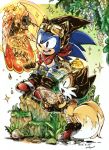  2016 aimf0324 ambiguous_gender anthro arthropod book canid canine clothing eulipotyphlan eyewear footwear fox fur gloves goggles grass group handwear hedgehog insect male mammal miles_prower open_mouth rock scarf signature sonic_(series) sonic_the_hedgehog video_games wings 