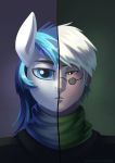  absurd_res anthro eyewear friendship_is_magic glasses hi_res human male mammal my_little_pony ozpin rwby shining_armor_(mlp) underpable 