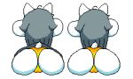  alpha_channel anthro butt camel_toe clothed clothing digital_media_(artwork) female grey_hair hair jordin02 mammal multiple_versions panties pixel_(artwork) rear_view solo tem temmie_(undertale) undertale underwear video_games 