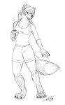  2009 anthro breasts canid canine cleavage clothed clothing conditional_dnp cup dipstick_tail female fox fur gloves_(marking) hair half-closed_eyes jazmyn jazmyn&#039;s_world leg_markings mammal markings multicolored_tail open_mouth shirt socks_(marking) solo tani_da_real tank_top topwear 