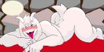 ahegao asriel_dreemurr blush bovid butt caprine colored_nails desliga desligar fur goat looking_pleasured male mammal nails nude open_mouth pink_nails pinup pose sex solo tongue undertale video_games white_body white_fur 
