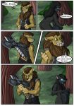  amo_(amocin) amocin anthro blizzard_entertainment breasts canid canine canis claws clothed clothing comic dialogue digital_media_(artwork) druids_the_comic duo english_text female fur hair hi_res male mammal nude shaidan_(amocin) text video_games warcraft were werecanid werecanine wolf worgen 