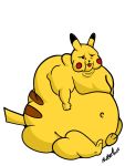  hi_res immobile male mammal moobs nintendo noisey_nutterface obese overweight overweight_male pikachu pok&eacute;mon pok&eacute;mon_(species) rodent solo video_games 