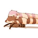  1:1 2019 brown_body brown_fur eyes_closed fur furret group hi_res ke_mo_suke nintendo pink_body pink_fur pok&eacute;mon pok&eacute;mon_(species) sentret simple_background video_games white_background 