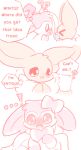  ! 2019 ? ambiguous_gender blush brother comic dialogue digital_media_(artwork) eevee eeveelution embarrassed feral fur hi_res male mammal nakimayo nintendo pok&eacute;mon pok&eacute;mon_(species) sibling simple_background smile surprise sylveon text video_games white_background 