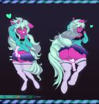  &lt;3 2019 absurd_res ahegao animal_genitalia anthro balls belly big_butt blush bottomwear butt clothing curvaceous curvy_figure equid equine erection eyewear girly glasses glowing hi_res hooves horn horse hybrid jacksleight knot legwear longhair looking_pleasured male mammal my_little_pony penis pony scar sheath skirt sleight_(oc) stockings sweater thickthighs tongue topwear unicorn voluptuous 