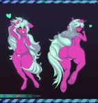  &lt;3 2019 absurd_res ahegao animal_genitalia anthro balls belly big_butt blush butt curvaceous curvy_figure equid equine fully_sheathed girly glowing hi_res hooves horn horse hybrid jacksleight longhair looking_pleasured male mammal my_little_pony penis pony scar sheath sleight_(oc) thickthighs tongue unicorn voluptuous 