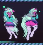  &lt;3 2019 absurd_res ahegao anthro belly big_butt blush bottomwear bulge butt clothing curvaceous curvy_figure equid equine eyewear girly glasses glowing hi_res hooves horn horse hybrid jacksleight legwear longhair looking_pleasured male mammal my_little_pony panties pony scar skirt sleight_(oc) stockings sweater thickthighs tongue topwear underwear unicorn voluptuous 