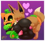  absurd_res anal big_eyes blush butt domestic_cat eevee felid feline felis flora_fauna food food_creature fruit hi_res hybrid living_fruit makoto177 male male/male mammal nintendo penis plant pok&eacute;mon pok&eacute;mon_(species) pumkat video_games 