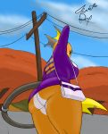  absurd_res anthro big_butt butt butt_focus clothed clothing dress female furlyfe_redux hi_res huge_butt jewelry nintendo outside pok&eacute;mon pok&eacute;mon_(species) purse raichu short_stack skimpy solo thick_thighs tree upskirt video_games 