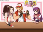  3boys 4girls bangs beads black_eyes blonde_hair breasts brown_hair character_request cleavage crown curvy dress fatal_fury fingerless_gloves gloves hat japanese_clothes kimono kirby kirby_(series) large_breasts letter long_hair mario_(series) multiple_boys multiple_girls one_eye_closed open_mouth parted_bangs pichu pokemon princess_peach princess_zelda purple_hair school_uniform shiranui_mai sleeveless sleeveless_kimono smash_is_for_good_boys_and_girls smile smirk sparkle super_smash_bros. terry_bogard the_legend_of_zelda tied_hair uniform 