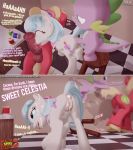  3d_(artwork) absurd_res after_sex ahegao anal animal_genitalia animal_penis animal_pussy anus ass_up balls big_macintosh_(mlp) big_penis blonde_hair bodily_fluids caught coco_pommel_(mlp) comic condom cum cum_from_ass cum_in_ass cum_in_pussy cum_inside cum_on_face cutie_mark dialogue digital_media_(artwork) dragon earth_pony embarrassed equid equine equine_penis equine_pussy erection female feral friendship_is_magic gaping gaping_anus genital_fluids green_eyes group group_sex hair handjob hi_res horse humanoid_penis looking_pleasured lying male male/female mammal moorsheadfalling my_little_pony offscreen_character on_back oral penile penis pony purple_body purple_skin pussy red_body red_skin sex sitting size_difference smaller_male smile spike_(mlp) text threesome tongue 