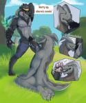  2019 absurd_res anthro armpit_fetish armpit_hair balls bodily_fluids body_hair canid canine canis claws dialogue diamobster digital_media_(artwork) dire_(fortnite) dragon duo epic_games erection fellatio fortnite fur genital_fluids green_sclera grey_body grey_scales hi_res humanoid_penis hybrid_(fortnite) male male/male mammal musk nipples nude oral pawpads paws penile penis pubes red_sclera reptile scales scalie sex smile sniffing text toes tongue uncut video_games were werecanid werecanine werewolf wolf 