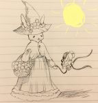  bone flower hi_res lagomorph leporid magic_user mammal mirmakinggifs plant rabbit skull sun witch 