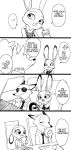  ... ? anthro beverage black_and_white canid canine canis car chair clothed clothing comic dialogue disney driving duo eating edit english_text food fox furniture group hard_translated hi_res holding_beverage holding_food holding_fork holding_object inside_car judy_hopps lagomorph leporid mammal meno monochrome nick_wilde plate police_uniform rabbit red_fox sandwich_(food) sitting smile speech_bubble straw table text translated uniform vehicle wolf zootopia 
