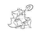  &lt;3 2017 4:3 anal anal_penetration animal_genitalia animal_penis anthro balls black_and_white bodily_fluids braixen canid canine clothed clothing crouching digital_media_(artwork) dildo dildo_sitting drooling erection fur hi_res line_art looking_pleasured male mammal monochrome nintendo open_mouth penetration penis pok&eacute;mon pok&eacute;mon_(species) pokebraix saliva sex_toy simple_background solo tongue video_games white_background 