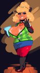  2019 animal_crossing anthro areola areola_slip beauty_mark big_breasts blue_eyeshadow bottomwear bovid breasts caprine cleavage clothed clothing cosplay costume curled_hair curvy_figure eyeshadow female footwear grin hair helbaa_(smutbooru) high_heels holding_object huge_breasts isabelle_(animal_crossing) looking_at_viewer makeup mammal mature_female mole_(marking) nintendo nipple_slip nipples old pink_areola sheep shoes skimpy skirt smile smutbooru solo video_games voluptuous wide_hips 