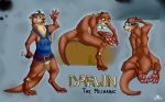  anthro concept eyewear featureless_crotch feet goggles grasky male mammal mechanic model_sheet mustelid otter pads_(disambiguation) paws smelly soft solo sweat toes webbed 