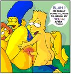  bart_simpson marge_simpson maude_flanders necron99 the_simpsons 