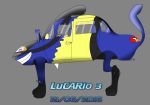  2016 absurd_res all_fours ambiguous_gender black_body black_fur blue_body blue_fur canid canine car cursed_image digital_media_(artwork) fur grey_background hi_res invalid_tag lucario mammal monster_car nintendo pok&eacute;mon pok&eacute;mon_(species) simple_background smile solo the_turboyoyo vehicle video_games what why yellow_body yellow_fur 