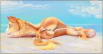  absurd_res anthro anus beach equid equine female hi_res hooves horse mammal mane nude outside pinup pony pose public_nudity pussy sand sea seaside solo viwrastupr water 