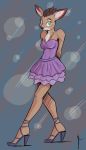  better_version_at_source bojack_horseman breasts cervid clothing double-zr-tap dress footwear green_eyes high_heels mammal penny_carson shoes 