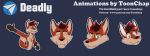  animated canid canine fox mammal stickers telegram 