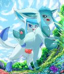  2019 absurd_res bodily_fluids eeveelution erection female genital_fluids glaceon hi_res male male/female nintendo outside penetration penis plattyneko pok&eacute;mon pok&eacute;mon_(species) pussy_juice sex vaginal vaginal_penetration video_games 