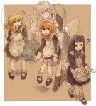  /\/\/\ 4girls :o ? adjusting_headwear alternate_costume ankle_boots apron back_bow bangs black_dress black_hair blonde_hair bloomers blue_bow blunt_bangs bobby_socks boots border bow braid cage commentary_request dress drill_hair eighth_note enmaided fairy_wings floating frills green_bow hand_net height_difference highres ikumi_(iq3) izayoi_sakuya juliet_sleeves long_hair long_sleeves looking_at_another luna_child maid maid_apron maid_headdress mary_janes medium_dress medium_hair multiple_girls musical_note notice_lines orange_hair outside_border petticoat puffy_sleeves red_bow red_eyes sepia shoes side_braid sidelocks silver_hair socks star_sapphire straight_hair sunny_milk touhou two_side_up underwear white_border wings wrist_cuffs yellow_eyes 