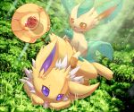  2019 absurd_res bodily_fluids cum cum_in_pussy cum_inside eeveelution female genital_fluids hi_res invisible_penis jolteon leafeon male male/female nintendo penetration plattyneko pok&eacute;mon pok&eacute;mon_(species) vaginal vaginal_penetration video_games 