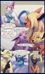  2019 absurd_res anthro anthrofied comic digital_media_(artwork) eeveelution elvche espeon female flareon glaceon herm hi_res intersex jolteon leafeon male nintendo pok&eacute;mon pok&eacute;mon_(species) pussy sylveon umbreon vaporeon video_games 