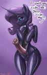  2019 absurd_res bdsm clothing erection hi_res idw_publishing lipstick living_latex makeup my_little_pony my_little_pony_(idw) nana_gel nightmare_rarity_(idw) penis rubber suit 