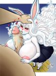 &lt;3 absurd_res anthro bendacriss big_breasts big_ears big_nipples big_penis bite breasts carrot_(one_piece) duo electricity female female_focus hand_on_head hi_res huge_breasts huge_penis human human_on_anthro interspecies lagomorph leporid male male/female male_on_anthro mammal minkmen_(one_piece) nipples one_eye_closed one_piece oral penis penis_bite rabbit red_eyes sex size_difference smaller_female solo_focus sulong_carrot titfuck vein veiny_penis 