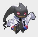  ambiguous_gender banette black_body clothed clothing esasi8794 ghost looking_at_viewer nintendo not_furry pok&eacute;mon pok&eacute;mon_(species) simple_background smile solo spirit video_games 