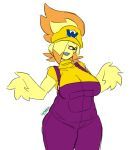  alien avian big_breasts breasts chikin clothing feathers fellock female hat headgear headwear little_hareboy mario_bros nintendo smile video_games wario 