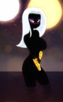  alien black_body black_skin bracelet breasts duck_dodgers female hair hi_res humanoid jewelry martian not_furry nude queen_tyr&#039;ahnee scorpdk solo water white_hair 