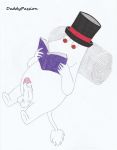  absurd_res anthro balls book clothing daddypassion erection hat headgear headwear hi_res humanoid_penis male mature_(disambiguation) moominpappa moomins nude penis reading simple_background solo the_moomins top_hat 