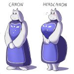  anthro big_breasts blush boss_monster bovid breasts caprine clothed clothing female fimif hi_res huge_breasts mammal mature_female simple_background smile solo text toriel undertale video_games white_background 